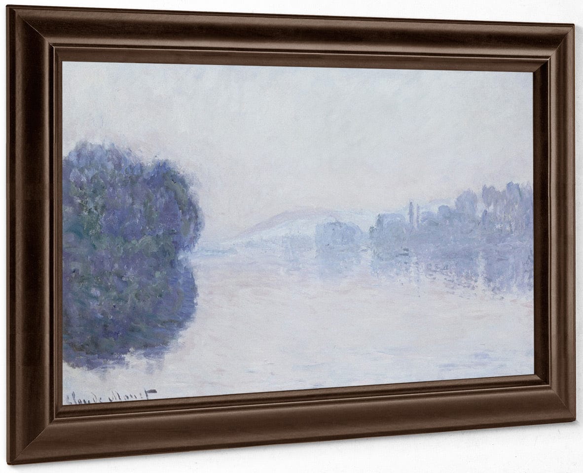 The Seine Near Vernon, As Seen In The Morning By Claude Monet Fine Art Print