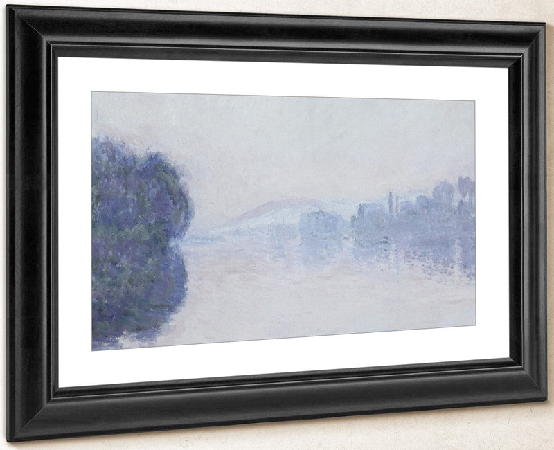 The Seine Near Vernon, As Seen In The Morning By Claude Monet Fine Art Print