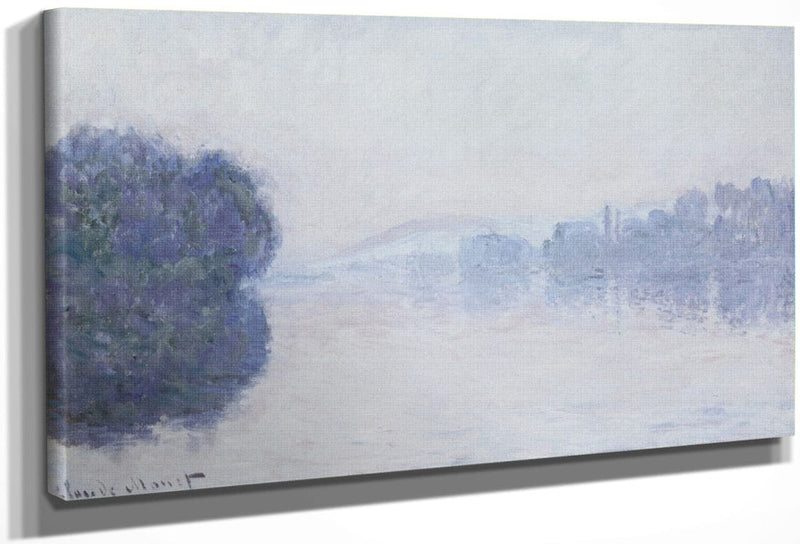 The Seine Near Vernon, As Seen In The Morning By Claude Monet Fine Art Print