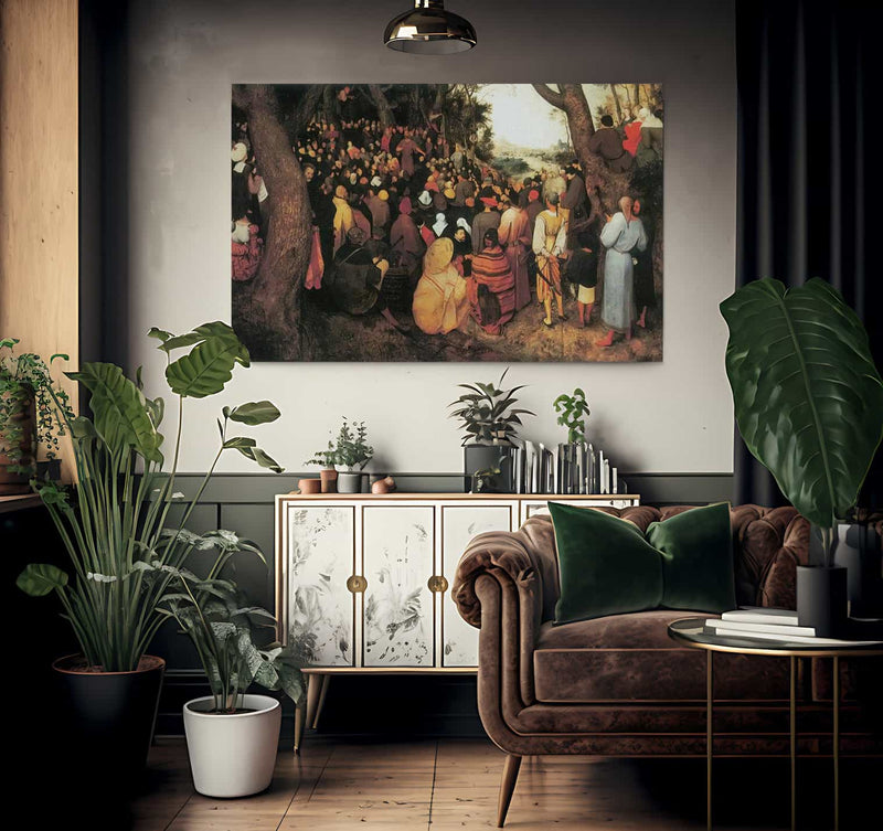 The Sermon Of St By Pieter Bruegel Fine Art Print