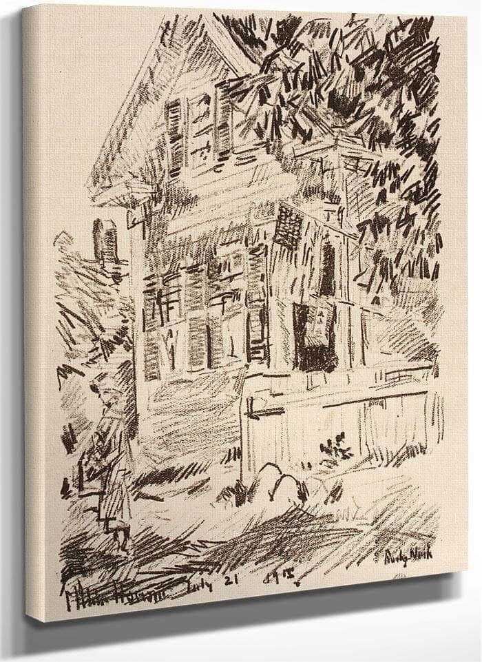 The Service Flag By Childe Hassam Fine Art Print