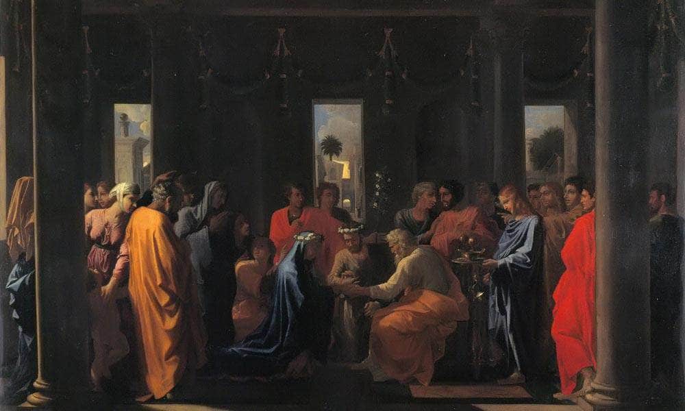 The Seven Sacraments Ii Marriage By Nicholas Poussin Fine Art Print