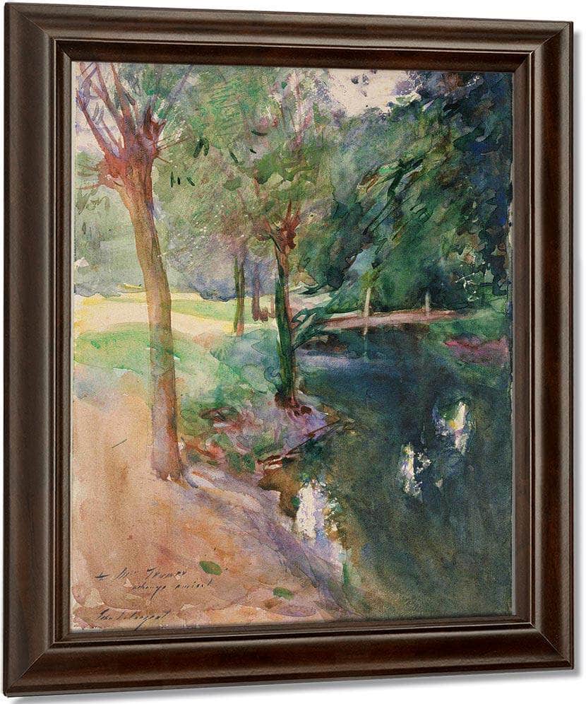 The Shadowed Stream By John Singer Sargent Fine Art Print