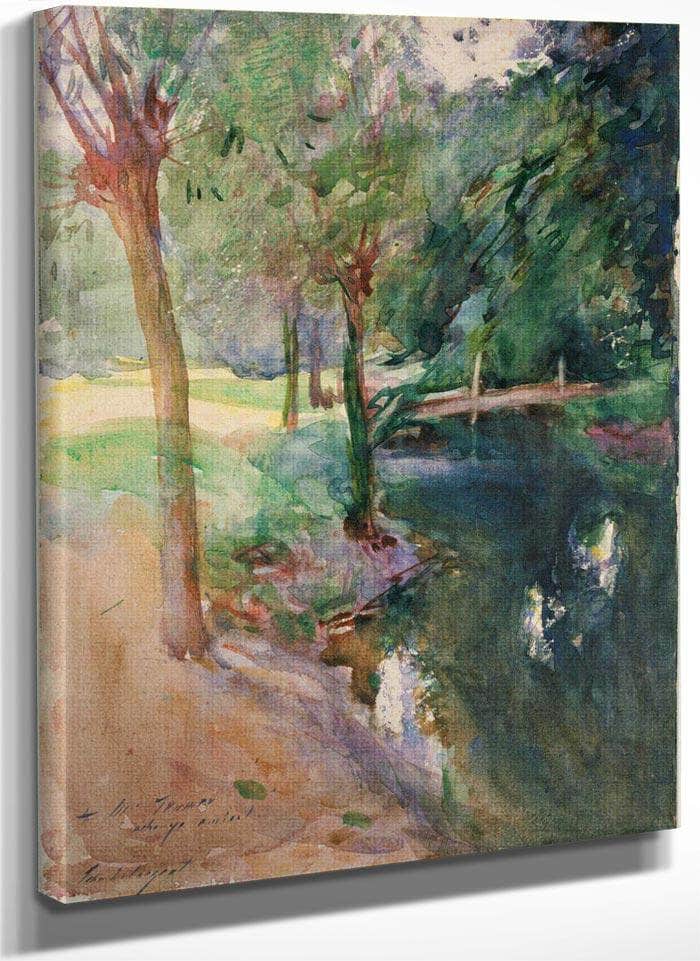 The Shadowed Stream By John Singer Sargent Fine Art Print
