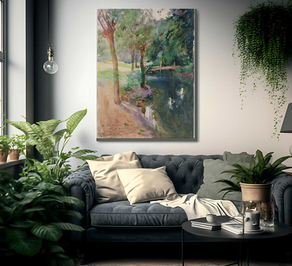 The Shadowed Stream By John Singer Sargent Fine Art Print