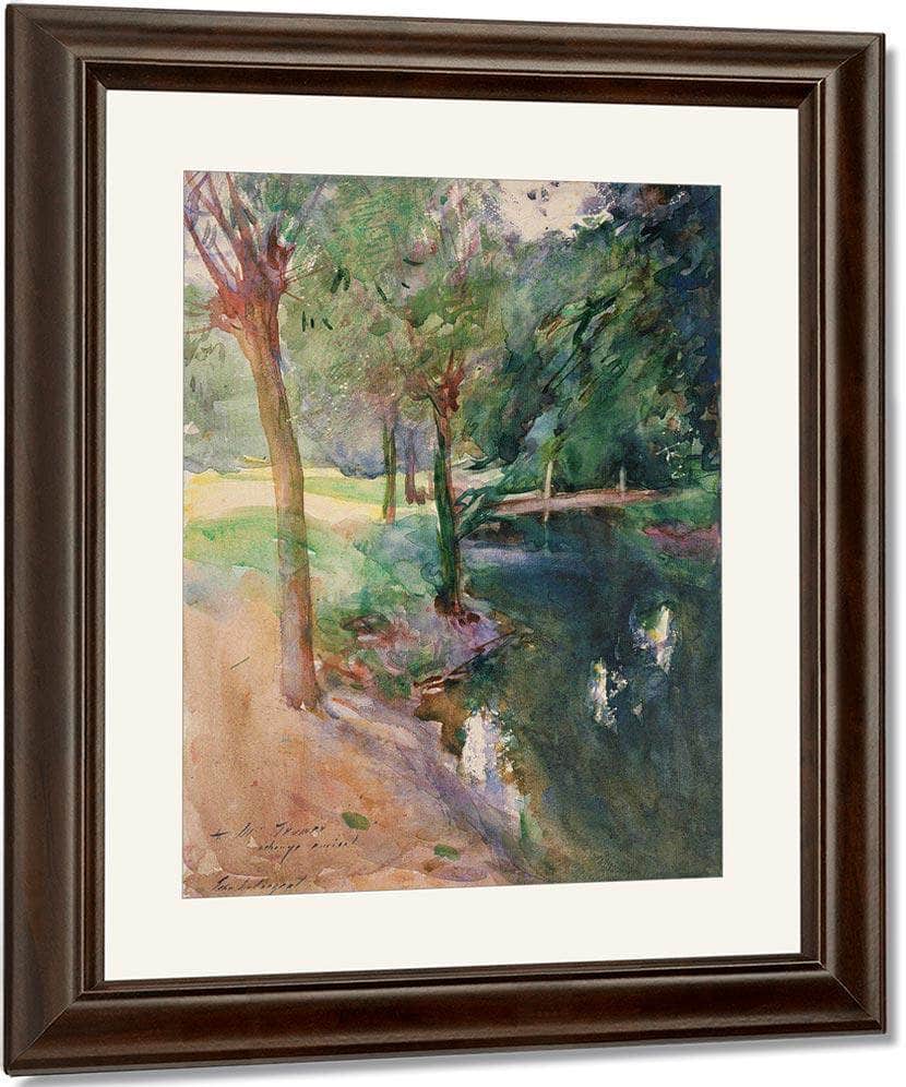 The Shadowed Stream By John Singer Sargent Fine Art Print