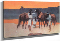 The Shadows At The Waterhold By Frederic Remington Fine Art Print