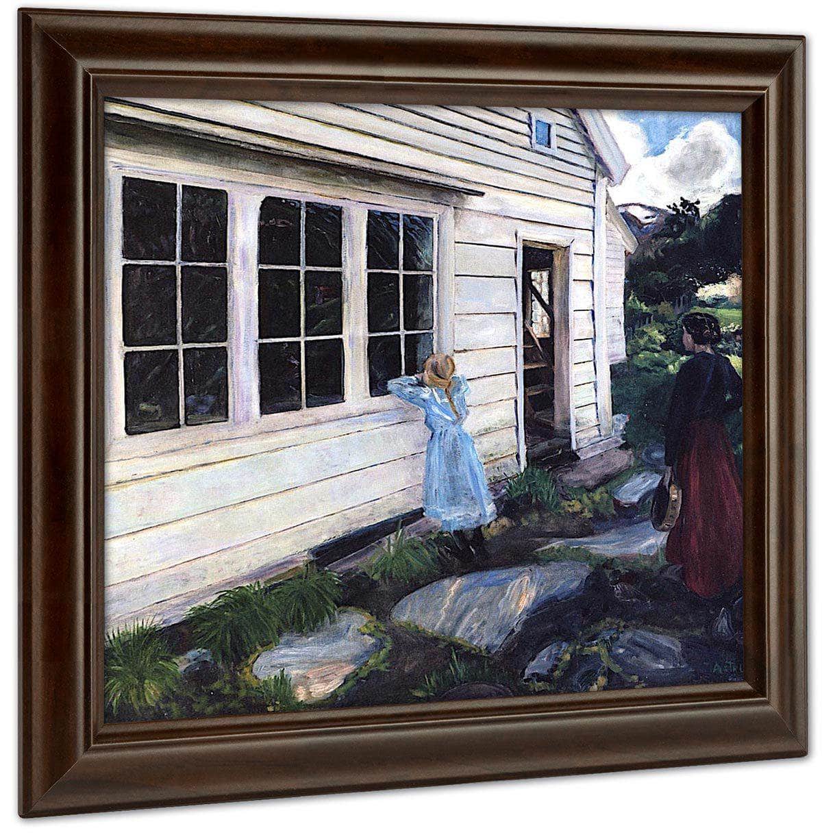 The Shady Side Of The Jølster Parsonage By Nicolai Astrup Fine Art Print
