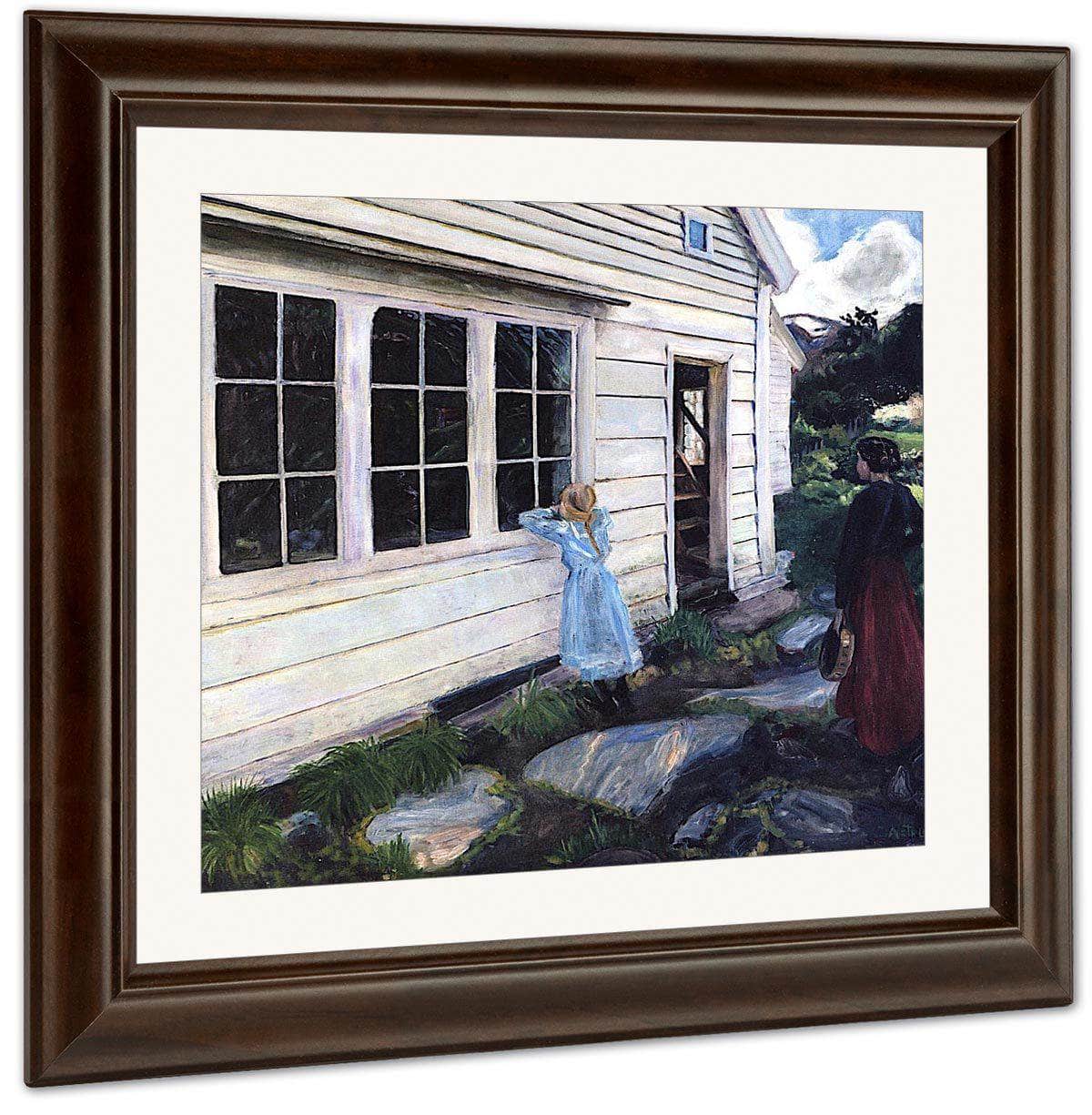 The Shady Side Of The Jølster Parsonage By Nicolai Astrup Fine Art Print