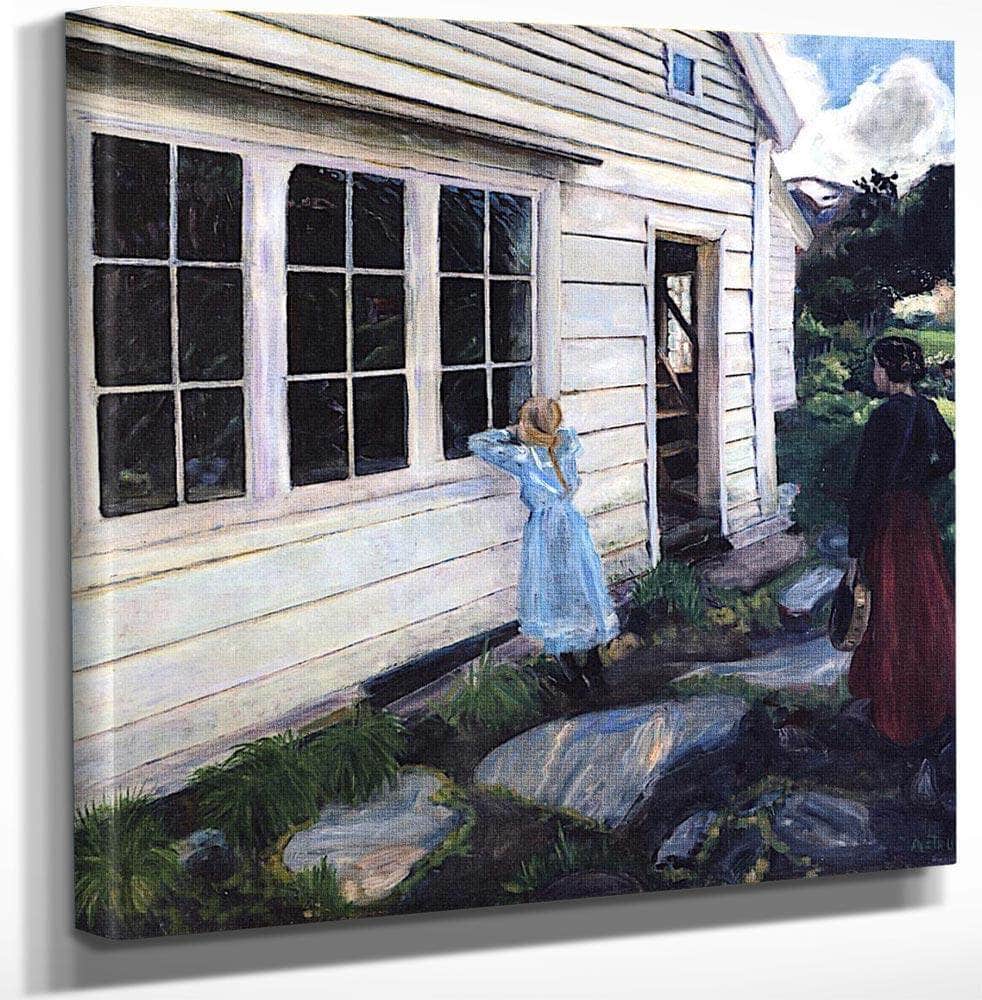 The Shady Side Of The Jølster Parsonage By Nicolai Astrup Fine Art Print