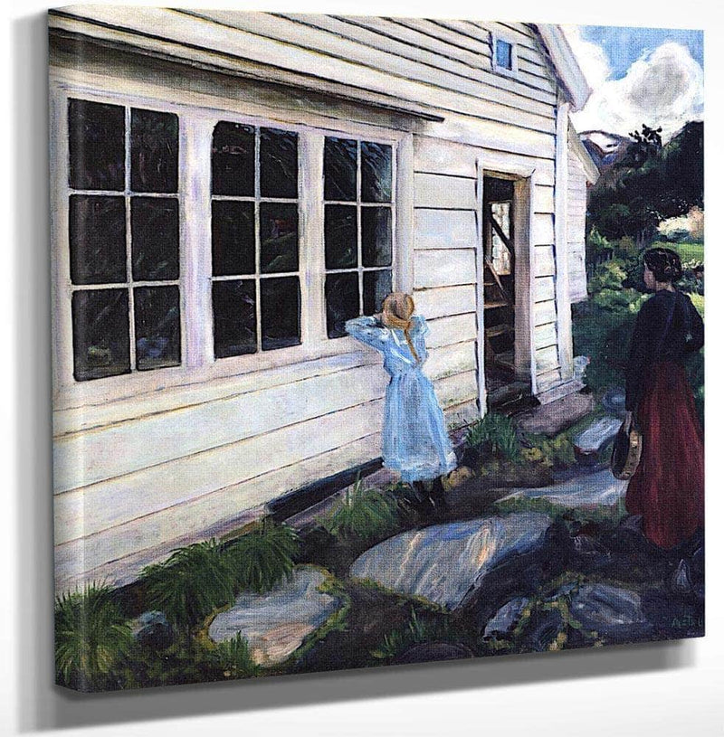 The Shady Side Of The Jølster Parsonage By Nicolai Astrup Fine Art Print