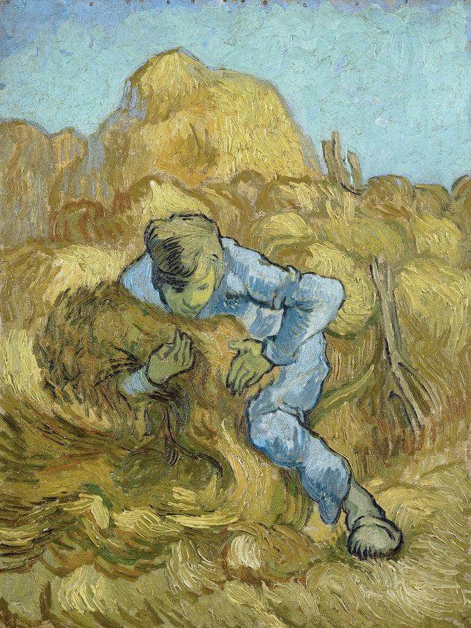The Sheaf Binder (After Millet) By Vincent Van Gogh Fine Art Print