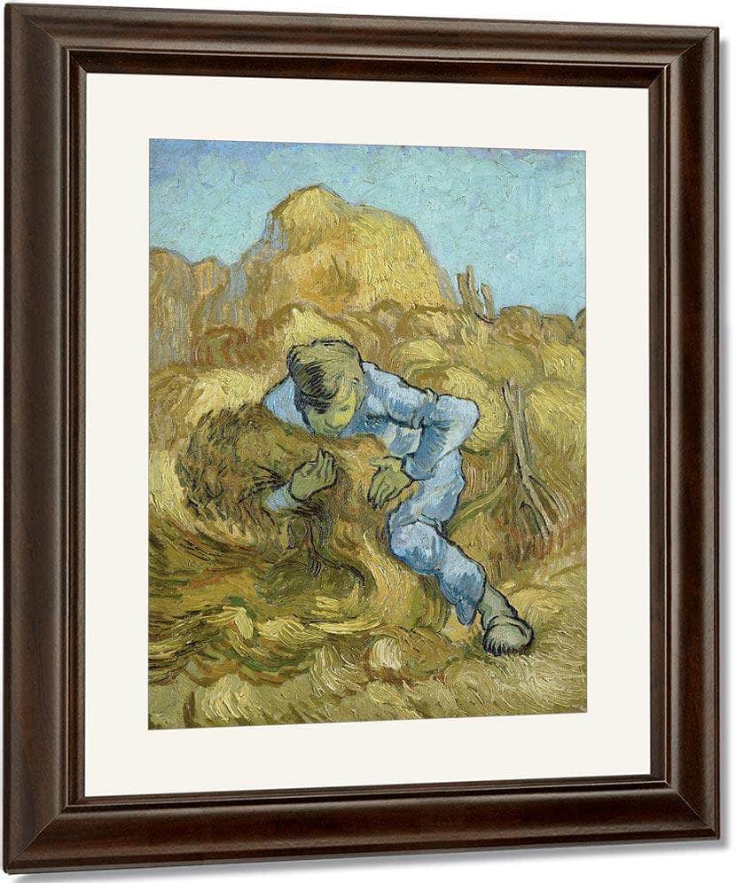 The Sheaf Binder (After Millet) By Vincent Van Gogh Fine Art Print