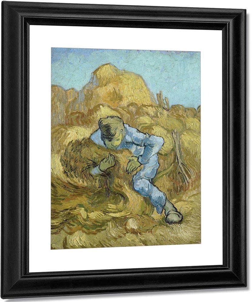 The Sheaf Binder (After Millet) By Vincent Van Gogh Fine Art Print