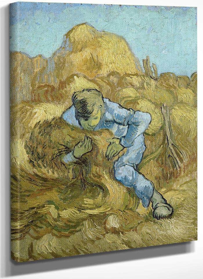 The Sheaf Binder (After Millet) By Vincent Van Gogh Fine Art Print
