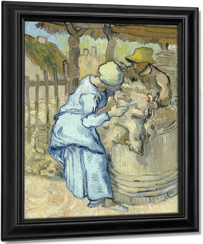 The Sheep Shearer (After Millet) By Vincent Van Gogh Fine Art Print
