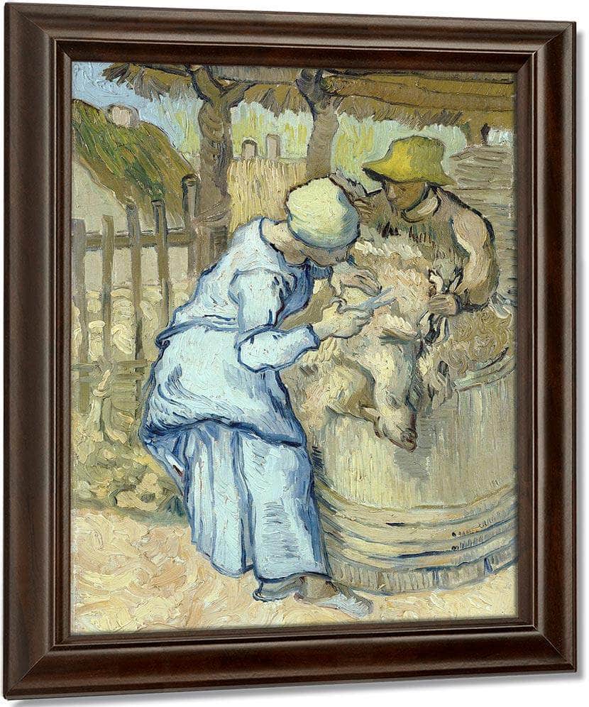 The Sheep Shearer (After Millet) By Vincent Van Gogh Fine Art Print