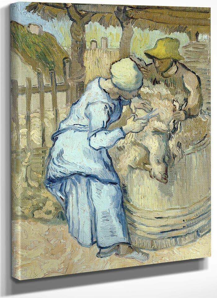 The Sheep Shearer (After Millet) By Vincent Van Gogh Fine Art Print