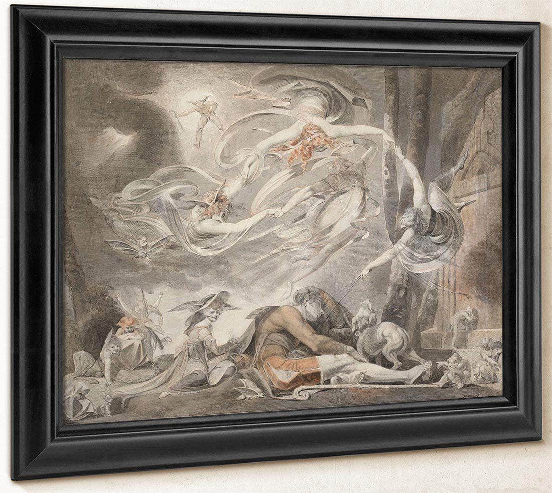 The Shepherd's Dream By Henry Fuseli Fine Art Print