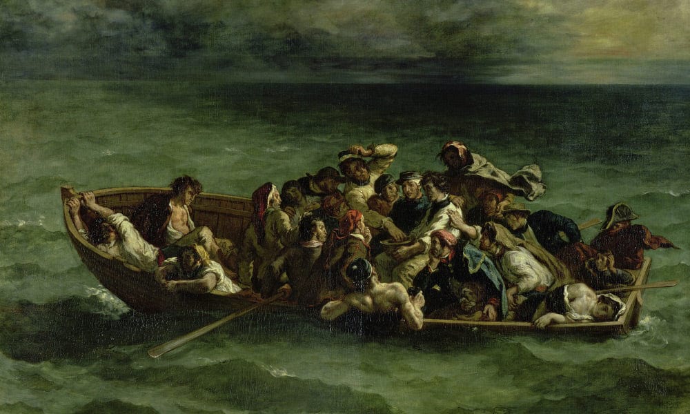 The Shipwreck Of Don Juan By Ferdinand Victor Eugene Delacroix Fine Art Print