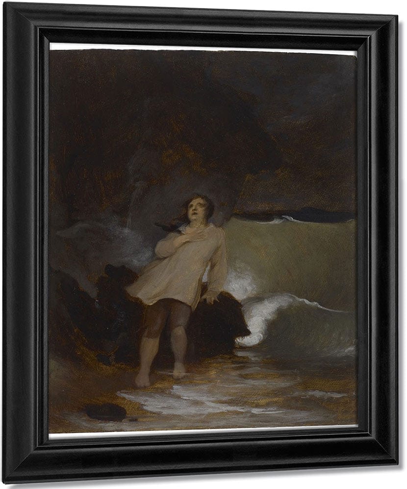 The Shipwreck Of Robinson Crusoe By Thomas Sully Fine Art Print
