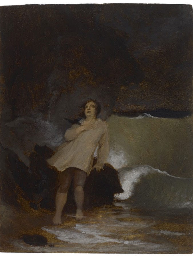 The Shipwreck Of Robinson Crusoe By Thomas Sully Fine Art Print