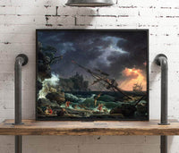 The Shipwreck Painting Claude Joseph Vernet Canvas Art Fine Art Print