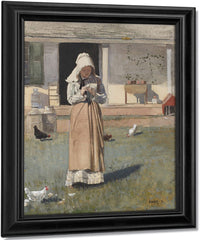 The Sick Chicken By Winslow Homer Fine Art Print