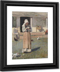 The Sick Chicken By Winslow Homer Fine Art Print