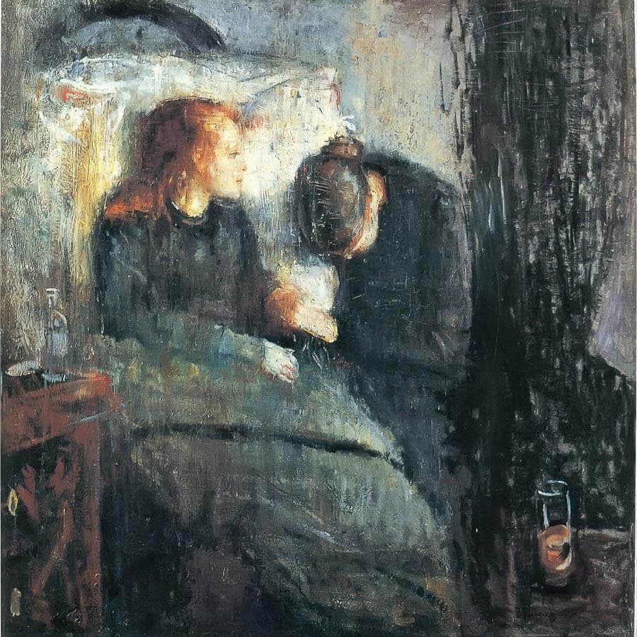 The Sick Child 188586 By Edvard Munch Fine Art Print