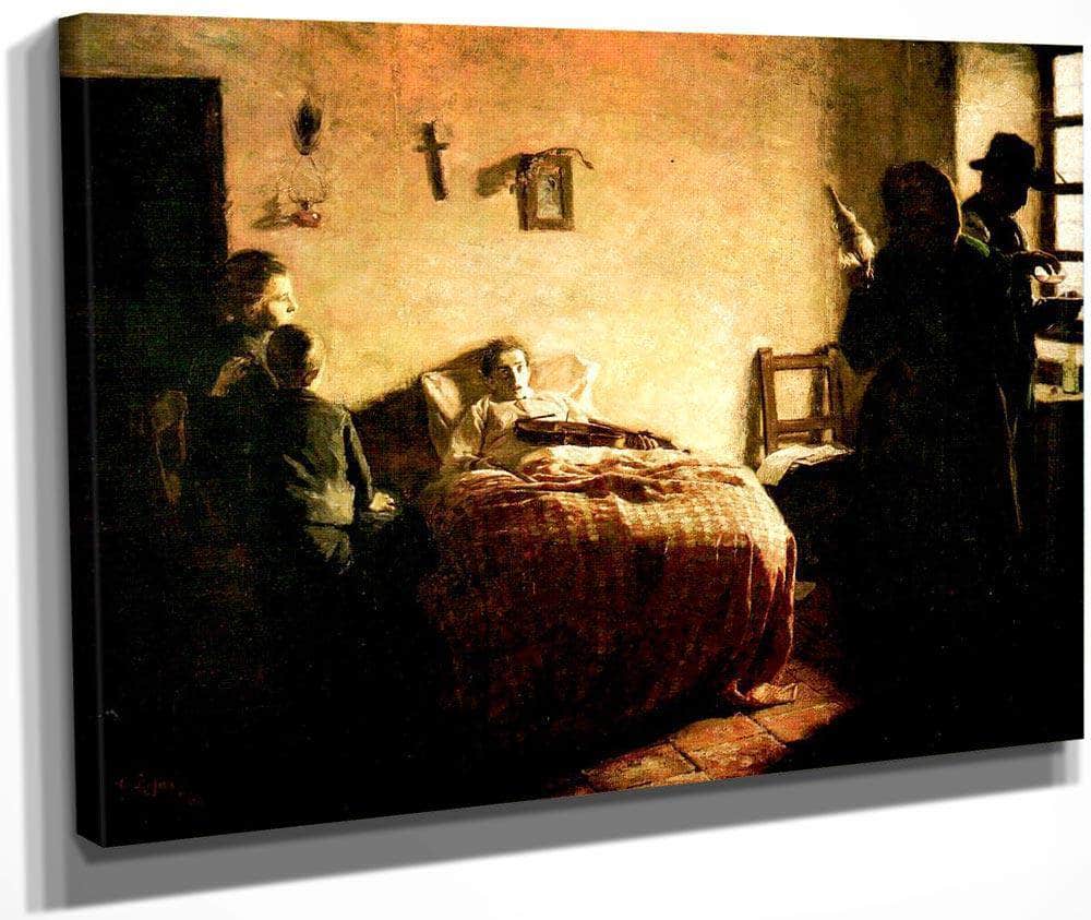 The Sick Violinist 1886 By Cristobal Rojas Poleo Fine Art Print