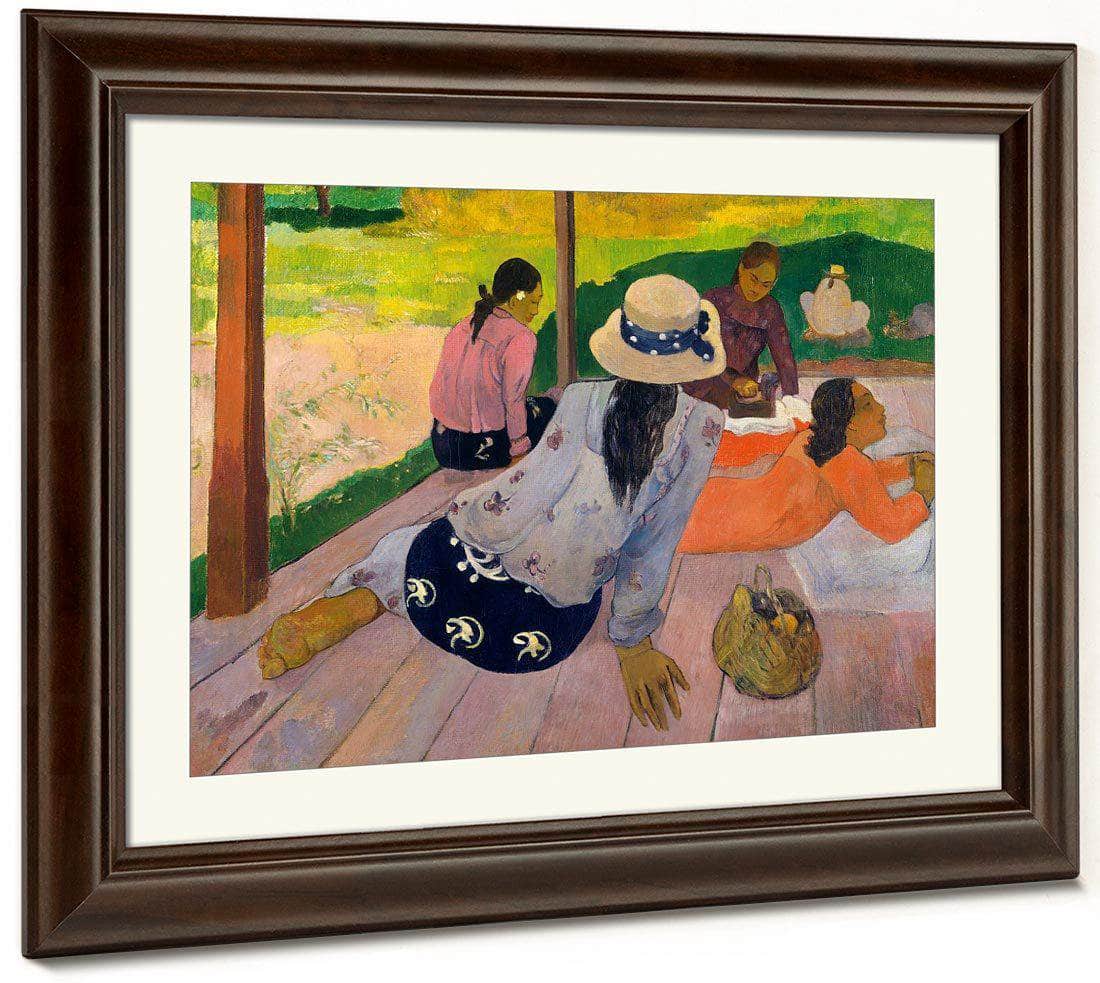 The Siesta 1894 By Paul Gauguin Fine Art Print