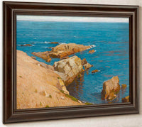 The Silent Summer Sea By William Wendt Fine Art Print