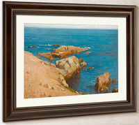 The Silent Summer Sea By William Wendt Fine Art Print