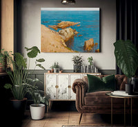 The Silent Summer Sea By William Wendt Fine Art Print