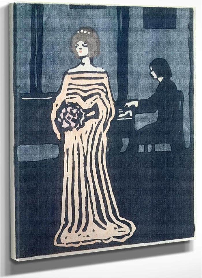 The Singer 1903 By Wassily Kandinsky Fine Art Print