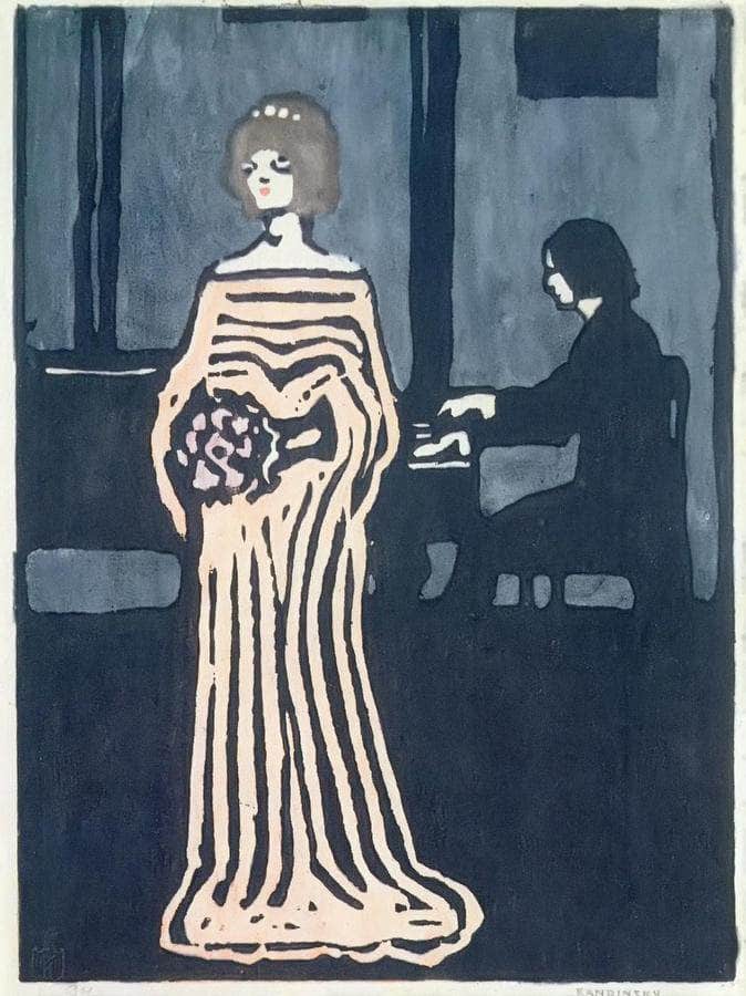 The Singer 1903 By Wassily Kandinsky Fine Art Print