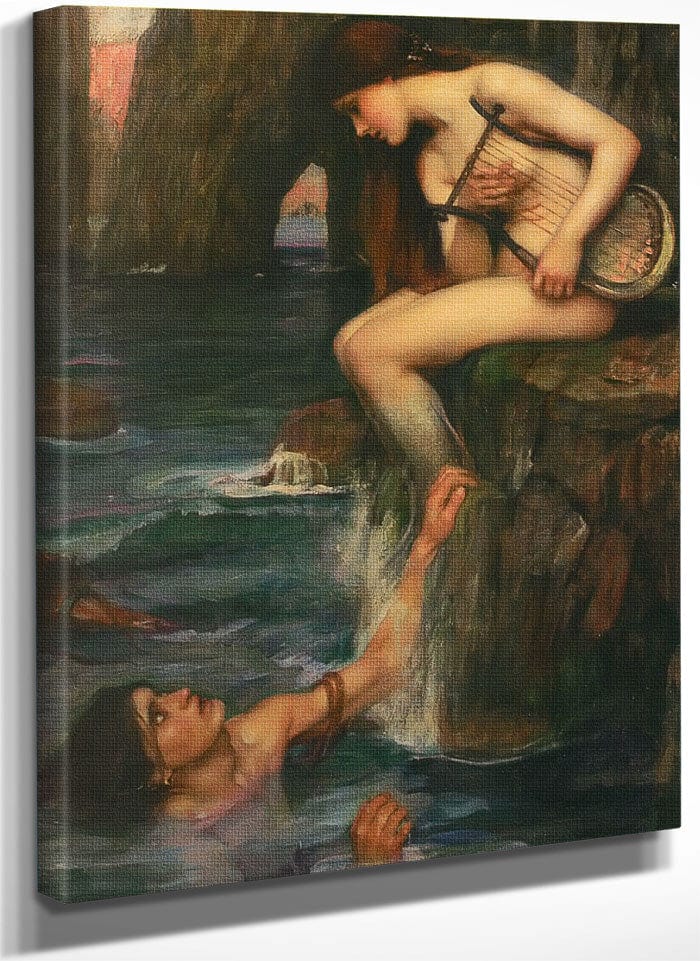 The Siren By John Waterhouse Fine Art Print