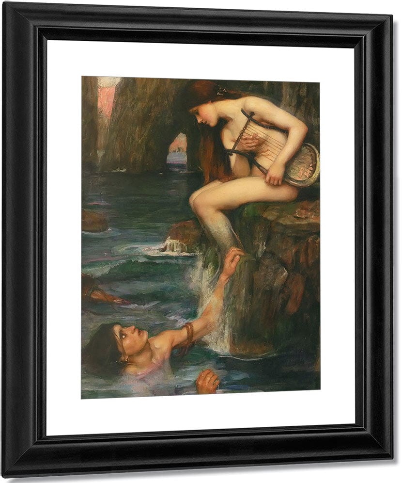 The Siren By John Waterhouse Fine Art Print