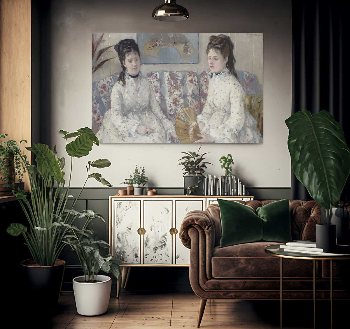 The Sisters By Berthe Morisot Fine Art Print