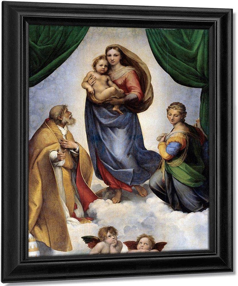 The Sistine Madonna By Raphael Fine Art Print