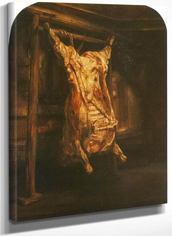 The Slaughtered Ox 1655 By Rembrandt Fine Art Print