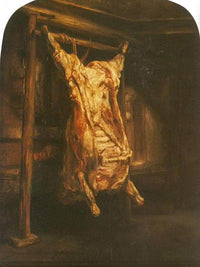 The Slaughtered Ox 1655 By Rembrandt Fine Art Print