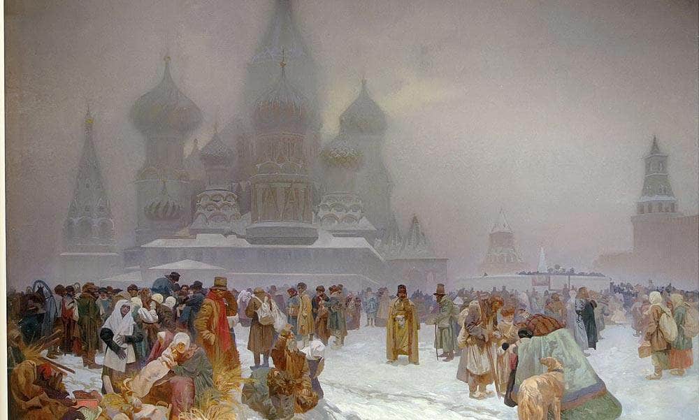 The Slav Epic Abolition Of Serfdom In Russia By Alphonse Mucha Fine Art Print