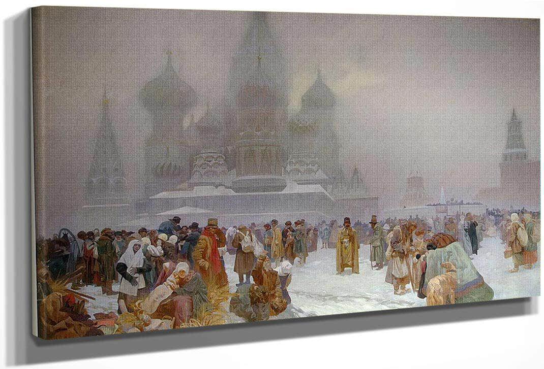 The Slav Epic Abolition Of Serfdom In Russia By Alphonse Mucha Fine Art Print