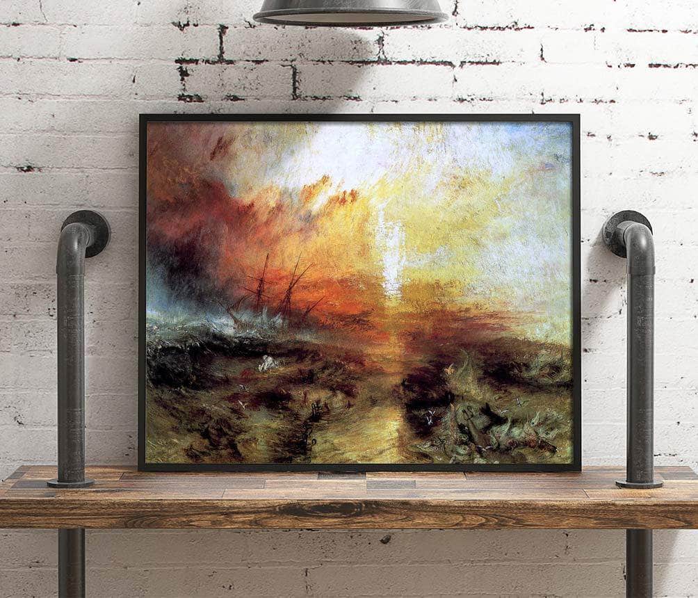The Slave Ship Painting Joseph Mallord William Turner Canvas Art Fine Art Print