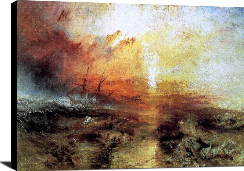 The Slave Ship Painting Joseph Mallord William Turner Canvas Art Fine Art Print