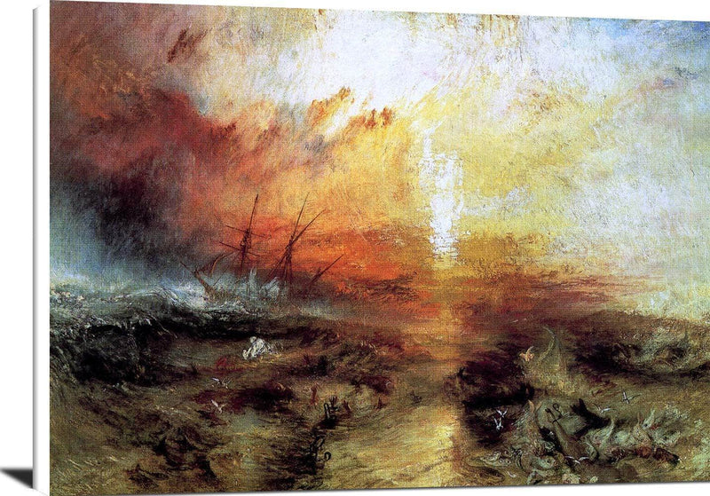 The Slave Ship Painting Joseph Mallord William Turner Canvas Art Fine Art Print