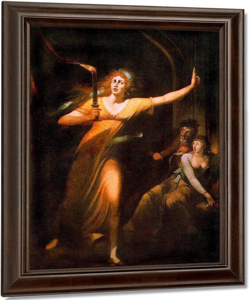 The Sleepwalking Lady Macbeth By Henry Fuseli Fine Art Print