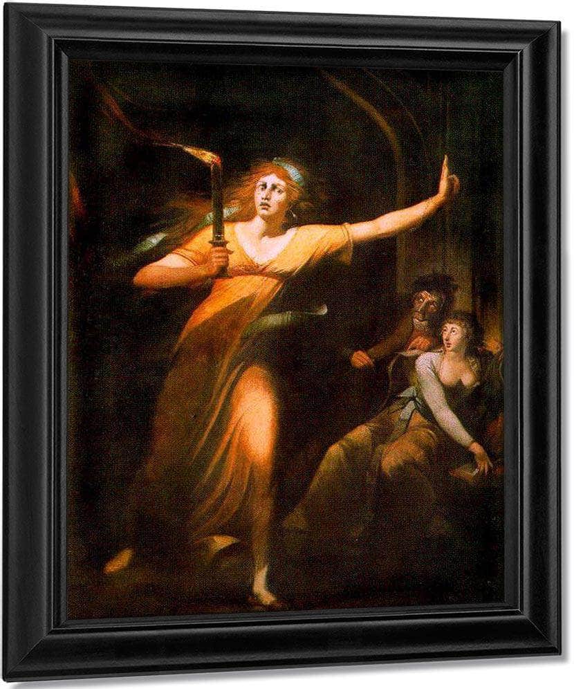 The Sleepwalking Lady Macbeth By Henry Fuseli Fine Art Print